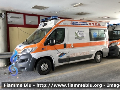 Fiat Ducato X290 
ASL n1 Avezzano Sulmona L’Aquila 
118 Abruzzo soccorso 
C.O. Di L’aquila
Allestimento ORION 
Parole chiave: Fiat Ducato X290 Ambulanza