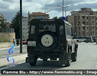 Land Rover Defender 90
Carabinieri 
Comando Carabinieri Unità per la Tutela Forestale Ambientale ed Agroalimentare 
Stazione Parco Nazionale del Gran Sasso e Monti della Laga 
CC BJ 266 
Parole chiave: Land-Rover Defender_90 CCBJ266