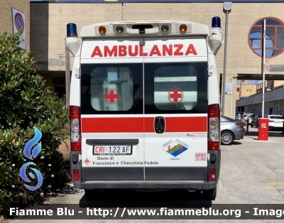 Fiat Ducato X250
Croce Rossa Italiana 
Comitato di Avezzano 
Allestimento Mariani Fratelli 
CRI 122 AF
Parole chiave: Fiat Ducato_X250 Ambulanza CRI122AF