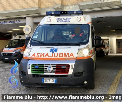 Fiat Ducato X250
Croce Azzurra Alto Sangro 
Allestimento Cevi 
Parole chiave: Fiat Ducato_X250 Ambulanza