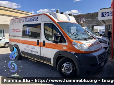 Fiat Ducato X250 
ASL n1 Avezzano Sulmona L’Aquila 
118 Abruzzo soccorso 
P.O. tagliacozzo 
Allestimento FAST 
Parole chiave: Fiat Ducato X250