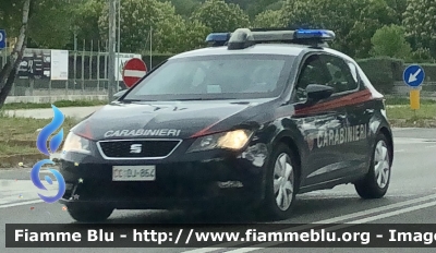 Seat Leon III serie 
Carabinieri 
Nucleo operativo e radiomobile 
Allestimento NCT 
Decorazione grafica artlantis 
CC DJ 864 
Parole chiave: Seat Leon_IIIserie CCDJ864