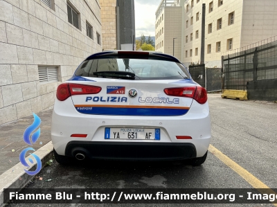 Alfa Romeo Nuova Giulietta restyle 
Polizia Locale 
Comune di Avezzano 
Allestimento Bertazzoni 
POLIZIA LOCALE YA 631 AF
Parole chiave: Alfa-Romeo Nuova_Giulietta_restyle POLIZIALOCALE631AF