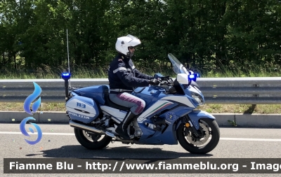 Yamaha FJR 1300 II serie 
Polizia di Stato 
Polizia Stradale 
Allestimento Elevox 
POLIZIA G3150
In Scorta al Giro d’Italia 
Moto “13” 
Parole chiave: Yamaha_FJR1300 IIserie Polizia Stradale Giro d’Italia