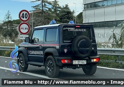 Suzuki Jimny IV serie 
Carabinieri 
Comando Carabinieri Unità per la Tutela Forestale Ambientale ed Agroalimentare 
Allestimento Focaccia 
CC DY 647
Parole chiave: Suzuki Jimny_IVserie CCDY647