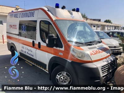 Fiat Ducato X250
ASL n1 Avezzano Sulmona L’Aquila 
118 Abruzzo Soccorso 
P.O. Di Pescina 
Allestimento Fast 
Parole chiave: Fiat Ducato_X250 Ambulanza