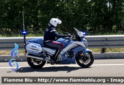 Yamaha FJR 1300 II serie 
Polizia di Stato 
Polizia Stradale 
Allestimento Elevox 
POLIZIA G3083
In Scorta al giro d’Italia 
Moto “18”
Parole chiave: Yamaha_FJR1300 IIserie Polizia Stradale giro d’Italia