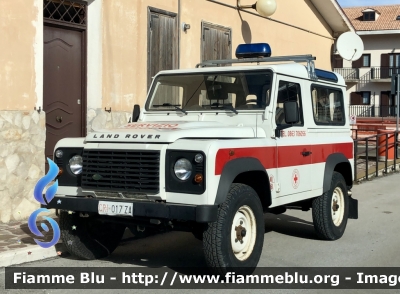 Land-Rover Defender 90 
Croce Rossa Italiana 
Comitato di Ovindoli 
Servizio Emergenze 
CRI 017 ZA
Parole chiave: Land-Rover Defender_90 CRI017ZA