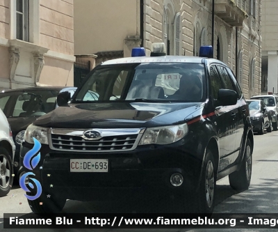 Subaru Forester V serie 
Carabinieri 
CC DE 693 
Parole chiave: Subaru Forester_Vserie CCDE693