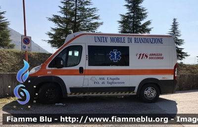 Fiat Ducato X250
ASL n1 Avezzano Sulmona L’Aquila 
118 Abruzzo Soccorso 
P.O. Tagliacozzo 
Allestimento Fast 
Parole chiave: Fiat Ducato_X250 Ambulanza