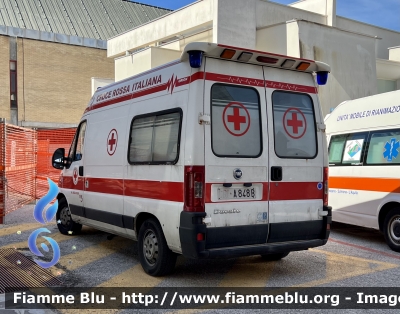 Fiat Ducato III serie 
Croce Rossa Italiana 
Comitato di Avezzano 
Unità Territoriale di Capistrello 
Allestimento Orion 
CRI A848B
Parole chiave: Fiat Ducato_IIIserie CRIA848B Ambulanza