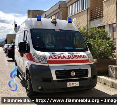 Fiat Ducato X250
Croce Rossa Italiana 
Comitato di Avezzano 
Allestimento Mariani Fratelli 
CRI 122 AF
Parole chiave: Fiat Ducato_X250 Ambulanza CRI122AF