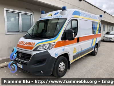 Fiat Ducato x290 
Misericordia di L’Aquila 
Allestimento Mariani fratelli 
Parole chiave: Ambulanza misericordia L’Aquila