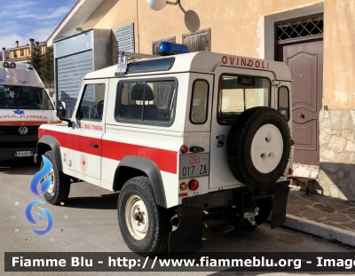 Land-Rover Defender 90 
Croce Rossa Italiana 
Comitato di Ovindoli 
Servizio Emergenze 
CRI 017 ZA
Parole chiave: Land-Rover Defender_90 CRI017ZA