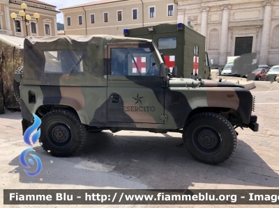 Land Rover Defender AR90 
Esercito Italiano 
9’ reggimento Alpini L’Aquila 
EI BL 405 
Parole chiave: Land-Rover Defender AR90 EIBL405