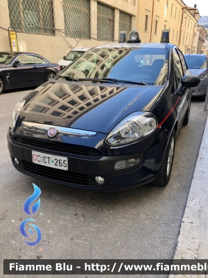 Fiat Punto Evo 
Carbinieri
Comando Carabinieri banca d’Italia 
CC CT 265
Parole chiave: Comando Carabinieri banca d’Italia