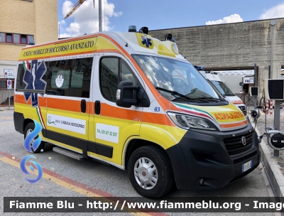 Fiat Ducato X290
ASD SAM 
L’Aquila Soccorso 
Allestimento MAF 
Parole chiave: Fiat Ducato_X290 Ambulanza