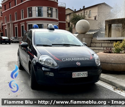 Fiat Punto VI serie 
Carabinieri 
Comando Carabinieri unità per la tutela Forestale Ambientale ed Agroalimentare 
CC DT 775
Parole chiave: Fiat Punto_IVserie CCDT775