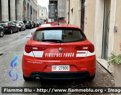 Alfa Romeo Nuova Giulietta restyle 
Vigili del Fuoco 
Comando provinciale di L’Aquila 
VF 27806
Parole chiave: Alfa-Romeo Giulietta_restyle VF27806