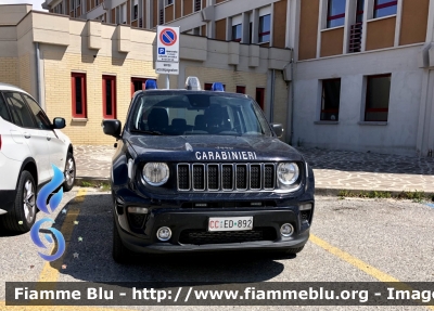 Jeep Renegade restyle 
Carabinieri 
Allestimento FCA 
CC ED 892
Parole chiave: Jeep Renegade_restyle CCED892