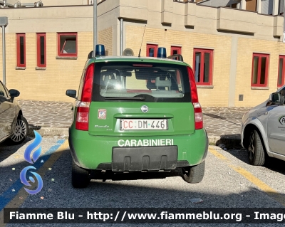 Fiat Nuova Panda 4x4 Climbing I serie 
Carabinieri 
Comando Carabinieri Unità per la Tutela Forestali Ambientale ed Agroalimentare 
Stazione Parco Nazionale del Gran Sasso e Monti della Laga 
CC DM 446
Parole chiave: Fiat Nuova_Panda_4x4_Climbing_Iserie CCDM446