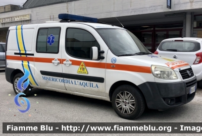 Fiat Doblò II serie 
Ambulanza 
Misericordia di L’Aquila 
Allestimento Mariani Fratelli 
Parole chiave: Fiat Doblò_IIserie Ambulanza