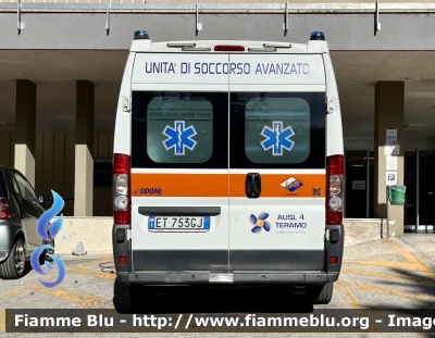 Fiat Ducato X250 
Ausl n4 di Teramo 
118 Abruzzo Soccorso 
Allestimento ODONE 
Parole chiave: Fiat Ducato_X250 Ambulanza