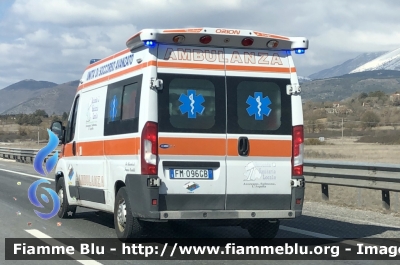 Fiat Ducato X290 
ASL n1 Avezzano Sulmona L’Aquila 
118 Abruzzo Soccorso 
Allestimento Orion 
Parole chiave: Fiat Ducato_X290 Ambulanza