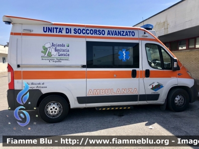 Fiat Ducato X290 
ASL n1 Avezzano Sulmona L’Aquila 
118 Abruzzo soccorso 
C.O. Di L’Aquila 
Allestimento ORION 
Parole chiave: Fiat Ducato_X290 Ambulanza