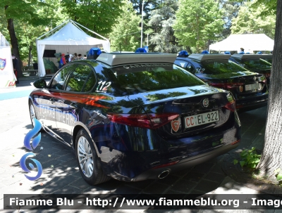 Alfa Romeo Nuova Giulia
Carabinieri
Nucleo Operativo Radiomobile
Allestimento FCA
CC EL 922
Parole chiave: Alfa-Romeo Nuova_Giulia CCEL922