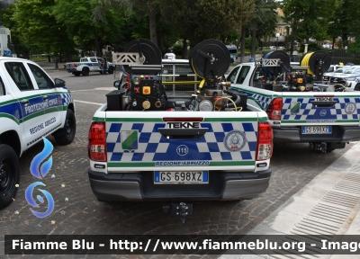 Toyota Hilux IX serie
Protezione Civile 
Regione Abruzzo
Allestimento Tekne 
Cod.Automezzo 115
Parole chiave: Toyota hilux_IXserie