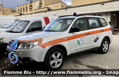 Subaru Forester V serie 
Asl n1 Avezzano Sulmona L’Aquila 
118 Abruzzo Soccorso 
C.O. Di L’Aquila 
Automedica 
Allestimento ODONE 
Parole chiave: Subaru Forester_Vserie Automedica