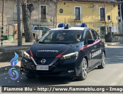 Nissan Leaf II serie 
Carabinieri 
Comando Carabinieri unità per la tutela Forestale Ambientale ed Agroalimentare 
Allestimento Cita Seconda 
CC ED 465
Parole chiave: Nissan Leaf_IIserie CCED465