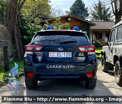 Subaru XV II serie 
Carabinieri 
Comando Carabinieri Unità per la Tutela Forestale Ambientale ed Agroalimentare 
Allestimento Cita Seconda 
CC EL 120 
Parole chiave: Subaru XV_IIserie CCEL120