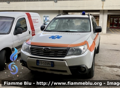 Subaru Forester V serie 
Asl n1 Avezzano Sulmona L’Aquila 
118 Abruzzo Soccorso 
C.O. Di L’Aquila 
Automedica 
Allestimento ODONE 
Parole chiave: Subaru Forester_Vserie Automedica