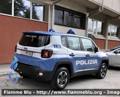 Jeep Renegade 
Polizia di Stato 
Questura di L’Aquila 
Allestimento NCT 
Decorazione grafica artlantis 
POLIZIA M3166
Parole chiave: Jeep Renegade polizia di Stato