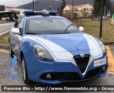 Alfa Romeo Nuova Giulietta restyle 
Polizia di Stato 
Squadra Volante 
Allestimento NCT Nuova Carrozzeria Torinese 
Decorazione Grafica Artlantis 
POLIZIA M4141
Parole chiave: Nuova alfa Romeo giulietta POLIZIAM4141