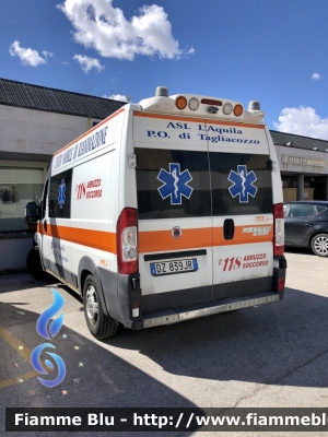 Fiat Ducato X250 
ASL n1 Avezzano Sulmona L’Aquila 
118 Abruzzo soccorso 
P.O. tagliacozzo 
Allestimento FAST 
Parole chiave: Fiat Ducato X250