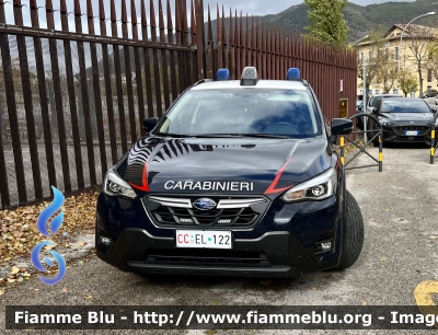 Subaru XV II serie 
Carabinieri 
Comando Carabinieri Unità per la Tutela Forestale Ambientale ed Agroalimentare 
Allestimento Cita Seconda 
CC EL 122
Parole chiave: Subaru XV_IIserie CCEL122