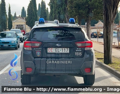 Subaru XV II serie 
Carabinieri 
Comando Carabinieri Unità per la Tutela Fotestale Ambientale ed Agroalimentare 
Allestimento Cita Seconda 
CC EL 117 
Parole chiave: Subaru XV_IIserie CCEL117