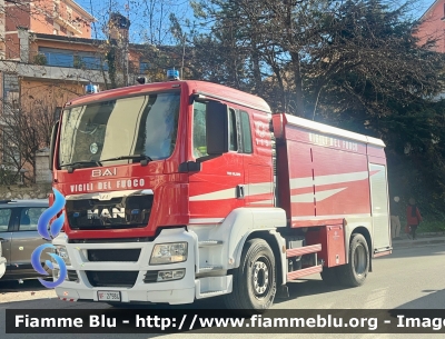 Man TGS 18.320 I serie 
Vigili del Fuoco 
Comando Provinciale di L’Aquila 
AutoBottePompa allestimento Bai 
VF 27984
Parole chiave: Man TGS_18.320_Iserie VF27984