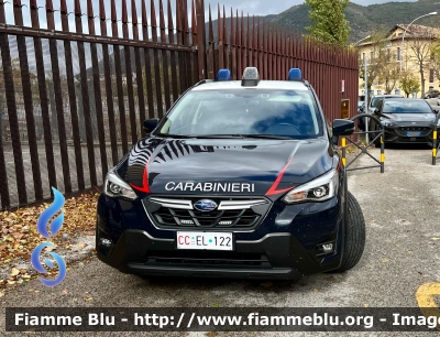 Subaru XV II serie 
Carabinieri 
Comando Carabinieri Unità per la Tutela Forestale Ambientale ed Agroalimentare 
Allestimento Cita Seconda 
CC EL 122
Parole chiave: Subaru XV_IIserie CCEL122