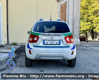 Suzuki Ignis III serie 
Polizia Locale 
Comune di L’Aquila 
Allestimento Totani 
POLIZIA LOCALE YA 970 AD
Parole chiave: Suzuki Ignis_IIIserie POLIZIALOCALEYA970AD