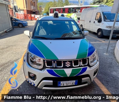 Suzuki Ignis III serie 
Polizia Locale 
Comune di L’Aquila 
Allestimento Totani 
POLIZIA LOCALE YA 971 AD
Parole chiave: Suzuki Ignis_IIIserie POLIZIALOCALEYA971AD