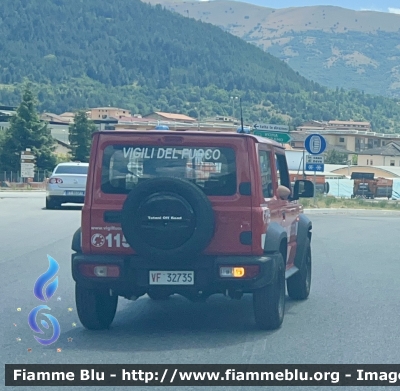 Suzuki Jimny III serie 
Vigili del Fuoco 
Comando Provinciale Di Roma 
Allestimento Totani
VF 32735
Parole chiave: Suzuki Jimny_IIIserie VF32735