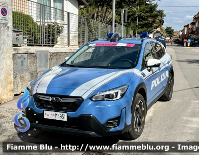 Subaru XV II serie Restyle 
Polizia di Stato 
Polizia Stradale 
Allestimento Cita Seconda 
In Scorta al Giro D’Abruzzo 2024 
POLIZIA M8951
Parole chiave: Subaru XV_IIserie_retyle POLIZIAM8951