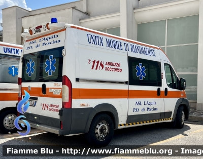 Fiat Ducato X250
ASL n1 Avezzano Sulmona L’Aquila 
118 Abruzzo Soccorso 
P.O. Di Pescina (AQ)
Allestimento Fast 
Parole chiave: Fiat Ducato_X250 Ambulanza