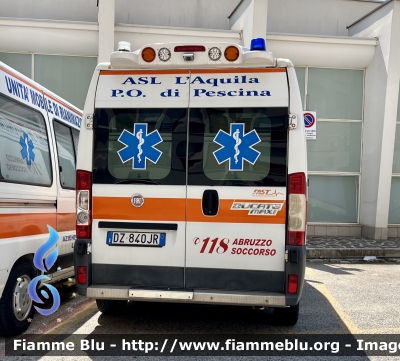 Fiat Ducato X250
ASL n1 Avezzano Sulmona L’Aquila 
118 Abruzzo Soccorso 
P.O. Di Pescina (AQ)
Allestimento Fast 
Parole chiave: Fiat Ducato_X250 Ambulanza