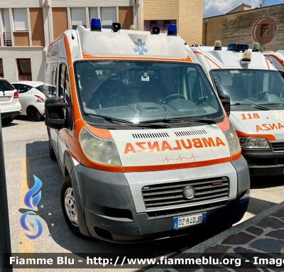 Fiat Ducato X250
ASL n1 Avezzano Sulmona L’Aquila 
118 Abruzzo Soccorso 
P.O. Di Pescina (AQ)
Allestimento Fast 
Parole chiave: Fiat Ducato_X250 Ambulanza