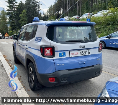 Jeep Renegade 
Polizia di Stato 
Polizia Stradale 
Allestimento NCT Nuova Carrozzeria Torinese 
POLIZIA N5916
Parole chiave: Jeep Renegade POLIZIAN5916